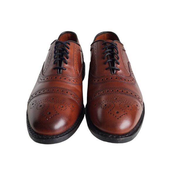 Allen Edmonds Strand Cap Toe Oxfords in Dark Chili Leather Men's Size 8.5 E Wide - Picture 7 of 10